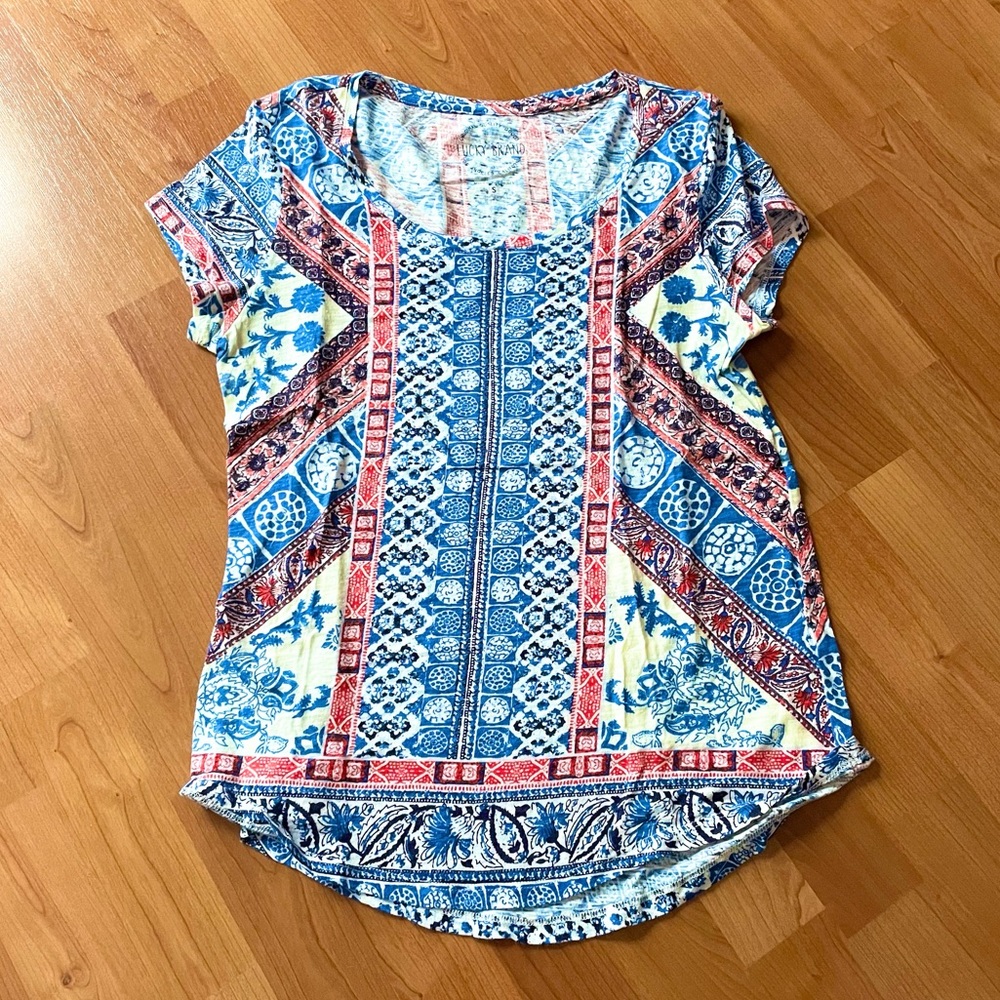 Lucky Brand Multi Pattern T-shirt